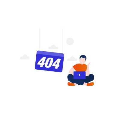 404 hata ekran resimli çocuk