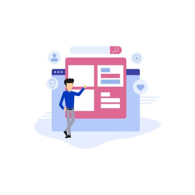 Çocuk bir web sitesinde çalışıyor..