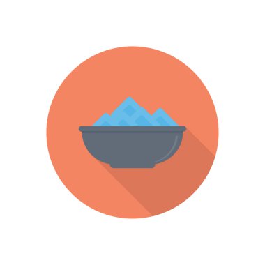 Saydam bir arkaplan üzerinde yemek kasesi vektör çizimi. Konsept ve grafik tasarım için vektör çizgisi düz simgesi..