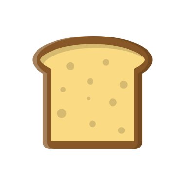 Şeffaf bir arkaplan üzerinde ekmek vektör çizimi. Konsept ve grafik tasarım için birinci sınıf kalite semboller.. 