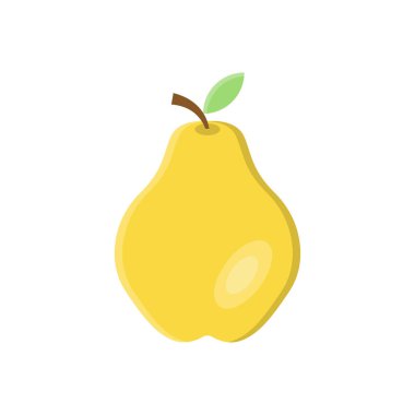 Şeffaf arkaplan üzerinde armut vektör çizimi. Konsept ve grafik tasarım için vektör çizgisi düz simgesi. 