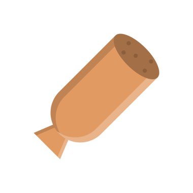 Saydam bir arkaplanda hotdog vektör çizimi. Konsept ve grafik tasarım için vektör çizgisi düz simgesi. 