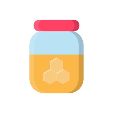 Şeffaf bir arkaplanda bal vektörü çizimi. Konsept ve grafik tasarımı için birinci sınıf kalite semboller.. 