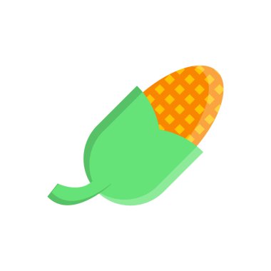 Şeffaf bir arkaplan üzerinde mısır vektör çizimi. Konsept ve grafik tasarım için mükemmel kalite semboller..