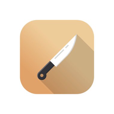 Saydam bir arkaplanda bıçak vektör çizimi. Konsept ve grafik tasarım için birinci sınıf kalite semboller.. 