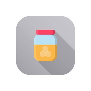 Şeffaf bir arkaplanda bal vektörü çizimi. Konsept ve grafik tasarımı için birinci sınıf kalite semboller.. 