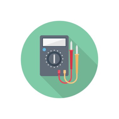 Şeffaf bir arkaplan üzerinde voltmetre vektör çizimi. Konsept ve grafik tasarım için vektör çizgisi düz simgesi.