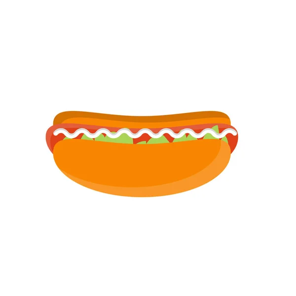 在透明的背景上显示Hotdogs向量 高级质量符号 概念和图形设计的向量直线扁平图标 — 图库矢量图片