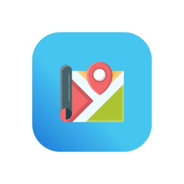 Şeffaf bir arkaplan üzerinde harita vektör çizimi. Konsept ve grafik tasarımı için birinci sınıf kalite semboller..