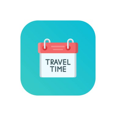 Saydam bir arkaplan üzerinde takvim vektör çizimi. Konsept ve grafik tasarımı için vektör çizgisi düz simgesi.