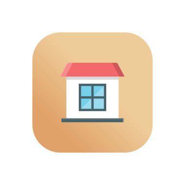 Şeffaf bir arkaplan üzerinde ev vektör çizimi. Konsept ve grafik tasarımı için birinci sınıf kalite semboller..