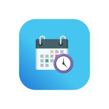 Şeffaf bir arkaplan üzerinde takvim vektör illüstrasyonu. Konsept ve grafik tasarımı için birinci sınıf kalite semboller..