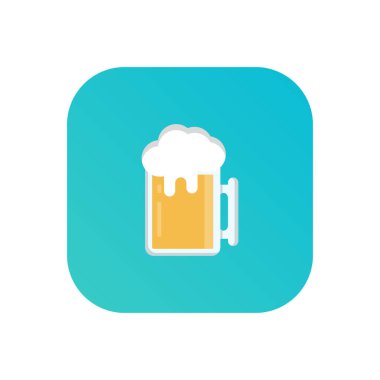 Şeffaf bir arkaplan üzerinde bira vektör çizimi. Konsept ve grafik tasarımı için birinci sınıf kalite semboller..