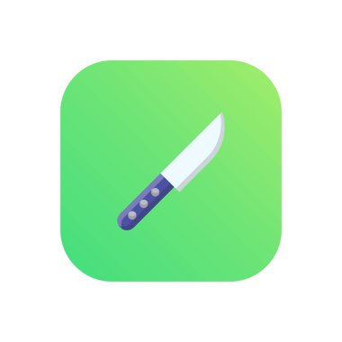 Saydam bir arkaplanda bıçak vektör çizimi. Konsept ve grafik tasarım için birinci sınıf kalite semboller..