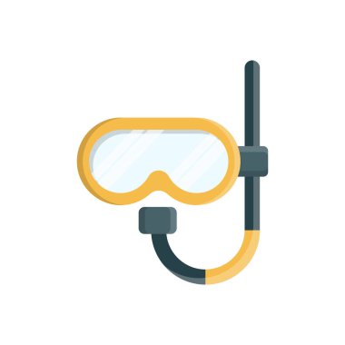 Şeffaf bir arkaplan üzerinde scuba Vektör çizimi. Konsept ve grafik tasarımı için vektör çizgisi düz simgesi.