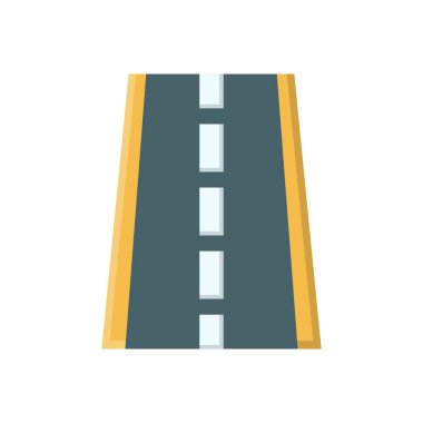 Şeffaf bir arkaplan üzerinde yol vektör çizimi. Konsept ve grafik tasarımı için birinci sınıf kalite semboller..