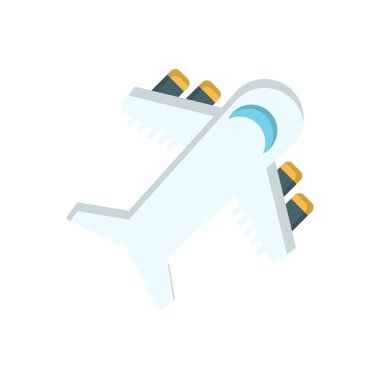 Saydam bir arkaplanda uçuş vektörü illüstrasyonu. Konsept ve grafik tasarım için vektör çizgisi düz simgesi.
