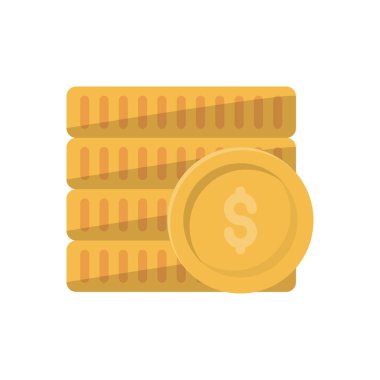 Saydam bir arkaplanda dolar vektör çizimi. Konsept ve grafik tasarım için vektör çizgisi düz simgesi..