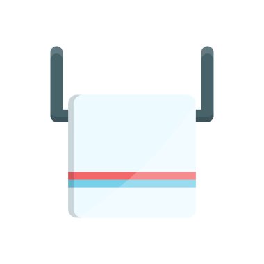 Şeffaf bir arkaplan üzerinde havlu vektör çizimi. Konsept ve grafik tasarımı için birinci sınıf kalite semboller..