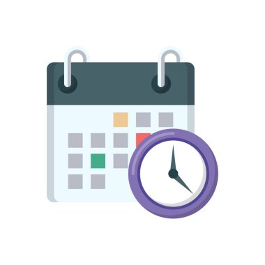 Şeffaf bir arkaplan üzerinde takvim vektör illüstrasyonu. Konsept ve grafik tasarımı için birinci sınıf kalite semboller..