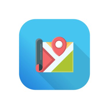 Şeffaf bir arkaplan üzerinde harita vektör çizimi. Konsept ve grafik tasarımı için birinci sınıf kalite semboller..