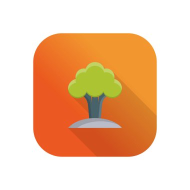  Şeffaf arkaplan üzerinde ağaç vektör çizimi. Konsept ve grafik tasarım için birinci sınıf kalite semboller..