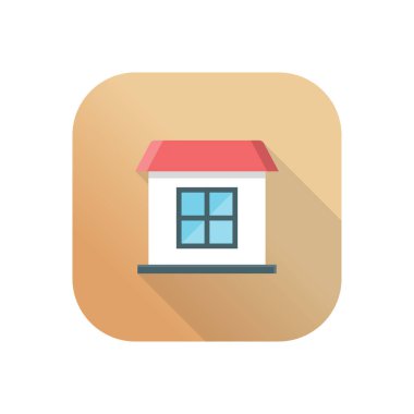 Şeffaf bir arkaplan üzerinde ev vektör çizimi. Konsept ve grafik tasarımı için birinci sınıf kalite semboller..