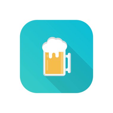 Şeffaf bir arkaplan üzerinde bira vektör çizimi. Konsept ve grafik tasarımı için birinci sınıf kalite semboller..