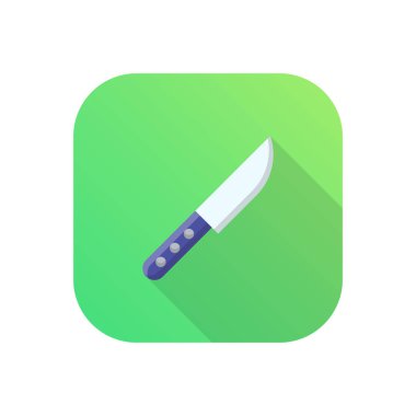 Saydam bir arkaplanda bıçak vektör çizimi. Konsept ve grafik tasarım için birinci sınıf kalite semboller.. 