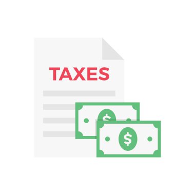 Şeffaf bir arkaplan üzerinde vergi vektör çizimi. Konsept ve grafik tasarımı için birinci sınıf kalite semboller..