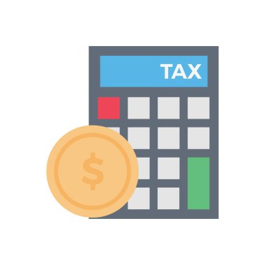 Şeffaf bir arkaplan üzerinde hesap vektör illüstrasyonu. Konsept ve grafik tasarım için vektör çizgisi düz simgesi.