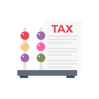 şeffaf bir arkaplan üzerinde abacusa vektör çizimi. Konsept ve grafik tasarım için vektör çizgisi düz simgesi.