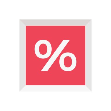 Şeffaf bir arkaplanda yüzde vektör çizimi. Konsept ve grafik tasarım için vektör çizgisi düz simgesi.