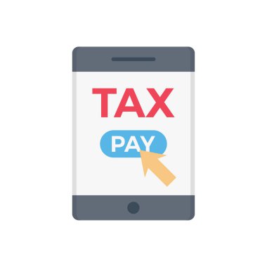 Şeffaf bir arkaplan üzerinde çevrimiçi ödeme vektör illüstrasyonu. Konsept ve grafik tasarım için vektör çizgisi düz simgesi.