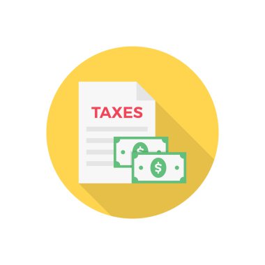 Şeffaf bir arkaplan üzerinde vergi vektör çizimi. Konsept ve grafik tasarımı için birinci sınıf kalite semboller..