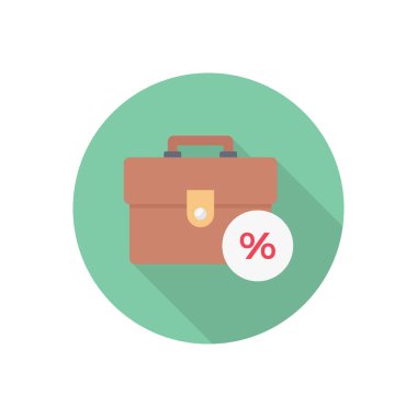 Şeffaf bir arkaplan üzerinde çanta vektör çizimi. Konsept ve grafik tasarım için vektör çizgisi düz simgesi..