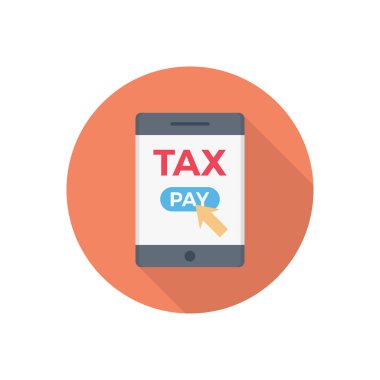 Şeffaf bir arkaplan üzerinde çevrimiçi ödeme vektör illüstrasyonu. Konsept ve grafik tasarım için vektör çizgisi düz simgesi.