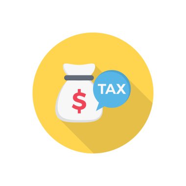 Şeffaf bir arkaplan üzerinde vergi vektör çizimi. Konsept ve grafik tasarımı için birinci sınıf kalite semboller..