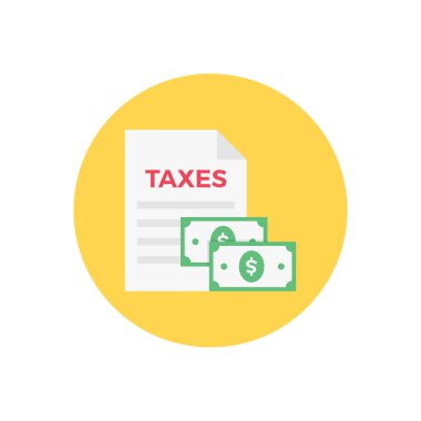 Şeffaf bir arkaplan üzerinde vergi vektör çizimi. Konsept ve grafik tasarımı için birinci sınıf kalite semboller..