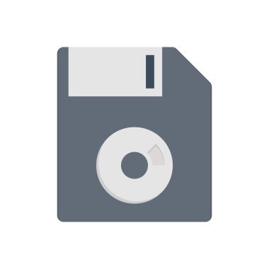 şeffaf bir arkaplan üzerinde vektör illüstrasyonunu disketle. Konsept ve grafik tasarım için vektör çizgisi düz simgesi.