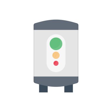 Şeffaf bir arkaplan üzerinde gayzer vektör çizimi. Konsept ve grafik tasarım için vektör çizgisi düz simgesi. 