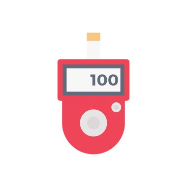 Şeffaf bir arkaplan üzerinde suger test makinesi vektör çizimi. Konsept ve grafik tasarım için vektör çizgisi düz simgesi.