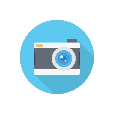 Şeffaf bir arkaplan üzerinde kamera vektör çizimi. Konsept ve grafik tasarım için birinci sınıf kalite semboller..