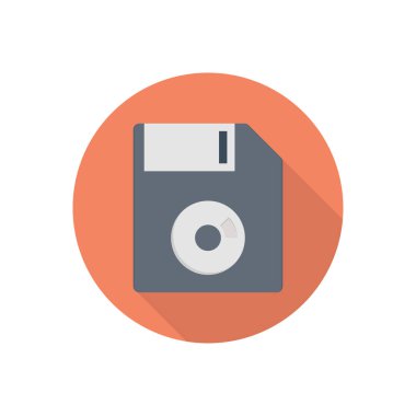 diskette vector illustration on a transparent background.Premium quality symbols.vector line flat icon for concept and graphic design.