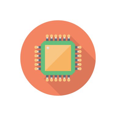 Şeffaf bir arkaplan üzerinde çip vektör çizimi. Konsept ve grafik tasarımı için birinci sınıf kalite semboller.. 