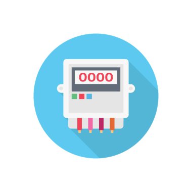 meter vector illustration on a transparent background.Premium quality symbols.vector line flat icon for concept and graphic design.