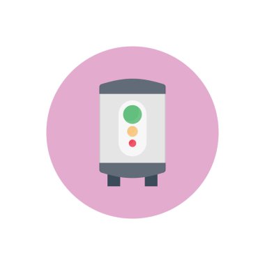 Şeffaf bir arkaplan üzerinde gayzer vektör çizimi. Konsept ve grafik tasarım için vektör çizgisi düz simgesi.