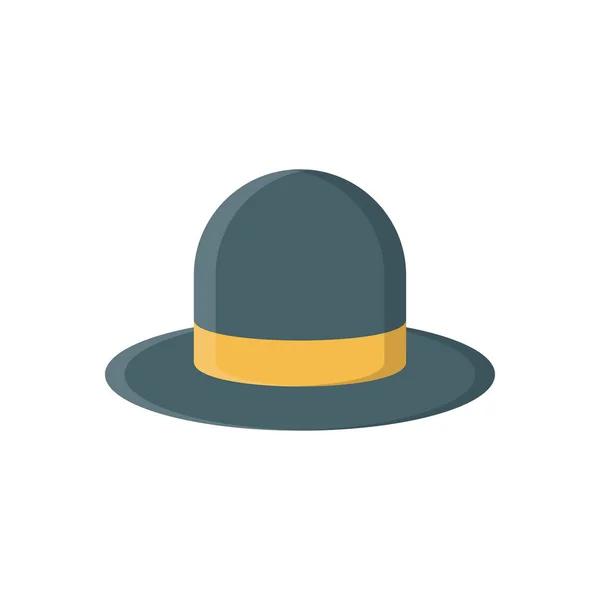 Cappello Illustrazione Vettoriale Sfondo Trasparente Simbolo Qualità Premium Icona Piatta — Vettoriale Stock