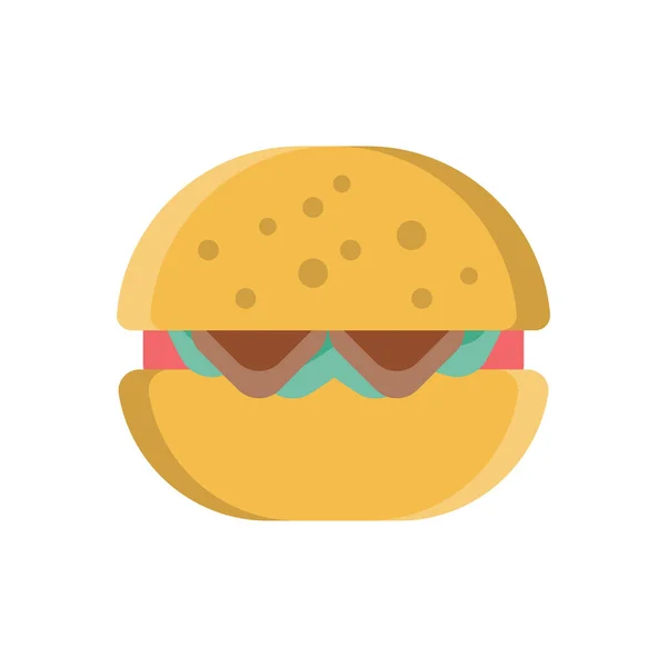 Burger Vektor Illustration Transparent Bakgrund Premium Kvalitet Symboler Vektor Linje — Stock vektor
