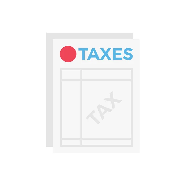 透明な背景に税務申告ベクトルイラスト コンセプトとグラフィックデザインのためのプレミアム品質のベクトルラインフラットアイコン — ストックベクタ